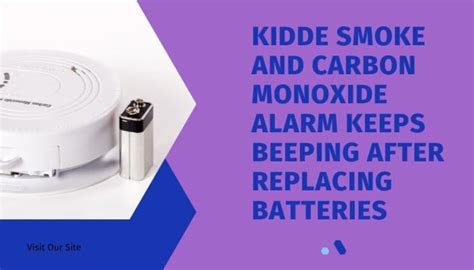 kidde battery keeps beeping